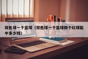 双色球一个篮球（双色球一个篮球四个红球能中多少钱）