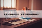 中国与菲律宾篮球（中国篮球队vs菲律宾）