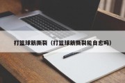 打篮球筋撕裂（打篮球筋撕裂能自愈吗）